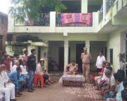 बस्ती: कलवारी पुलिस का जनजागरूकता अभियान, ग्रामीणों से की सतर्क रहने की अपील